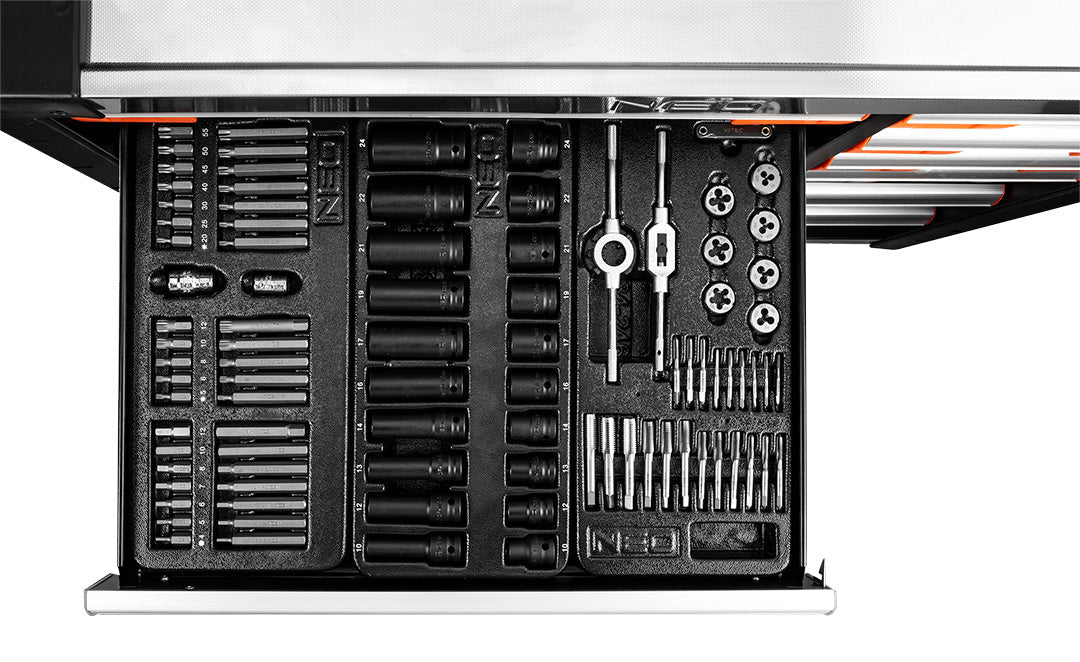 Műhelykocsi PRO, 12 fiókos, 229 szerszámmal, szerszámkocsi-4