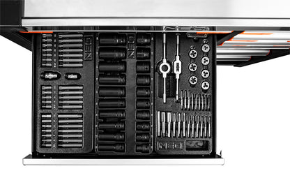 Műhelykocsi PRO, 12 fiókos, 229 szerszámmal, szerszámkocsi-4