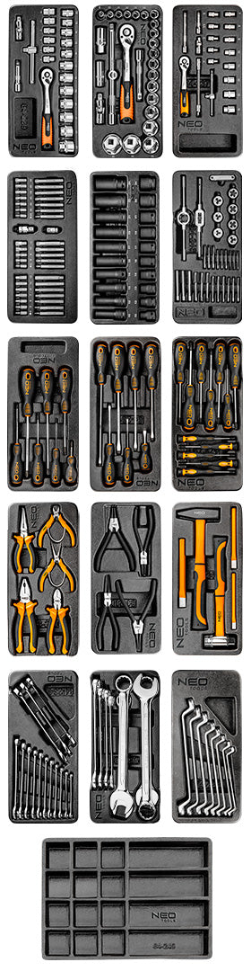 Műhelykocsi PRO, 12 fiókos, 229 szerszámmal, szerszámkocsi-1