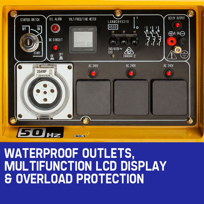 NNEMB Diesel Generator 3 Three Single Phase Peak 7kW Rated 5kW 420CC-1